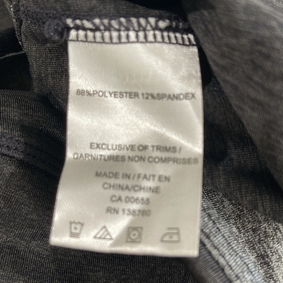 Reitmans Hyba Activewear Colorblock Leggings Black Grey Mesh Panel M - Picture 9 of 13